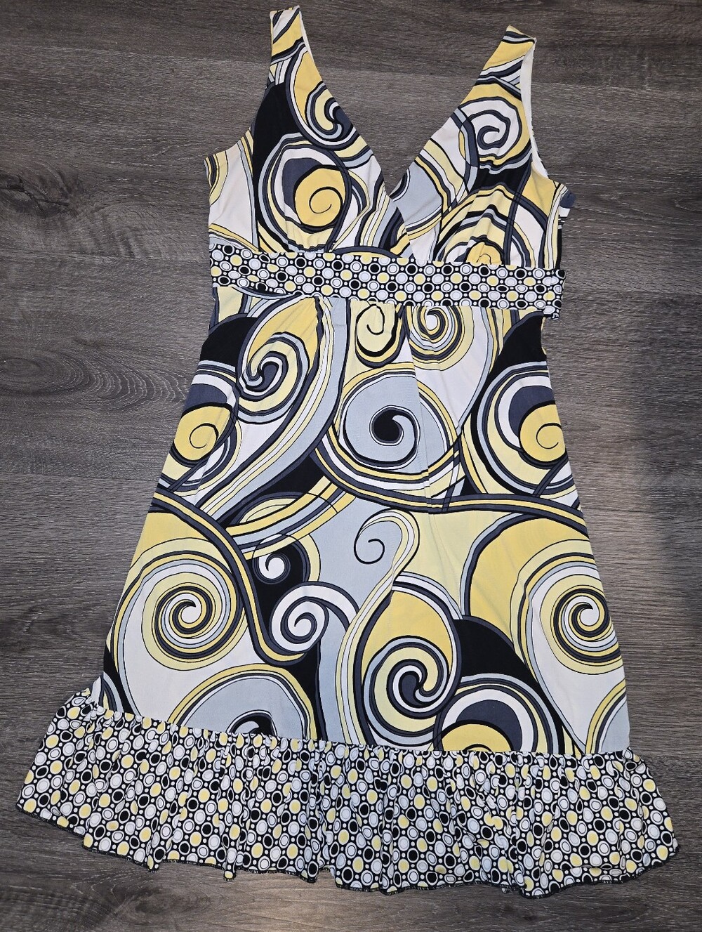 Tempted Hearts Sleeveless Swirl Print Maxi Dress